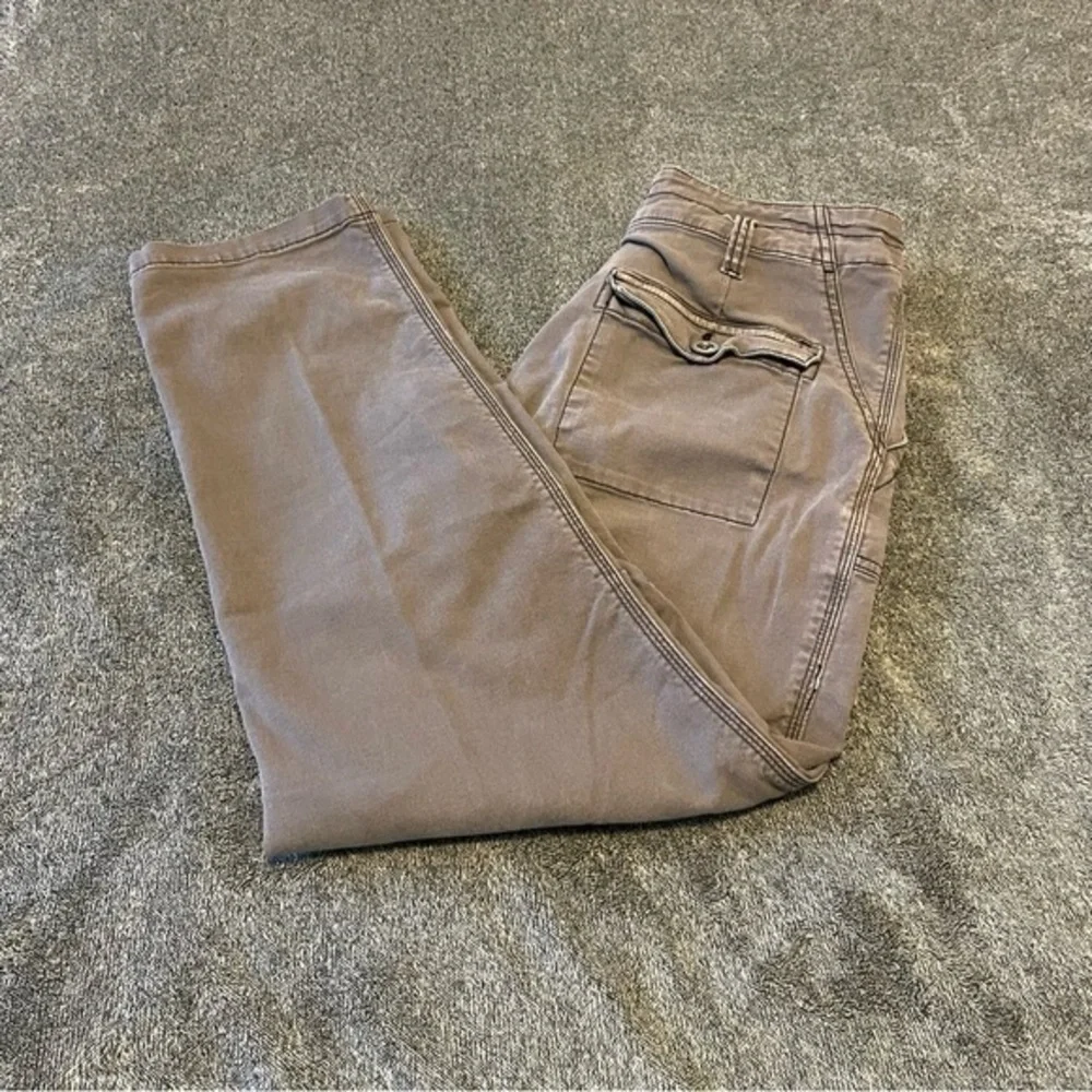 Anthropologie The Wanderer High-Rise Cargo Pants Grey Size 31 - Picture 5 of 14